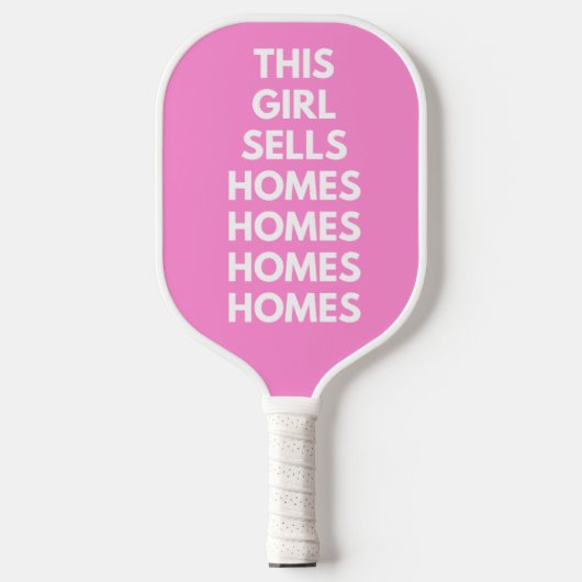 Deze Vrouw Verkoopt Aangepaste Woningen Pickleball Paddle (Voorkant)