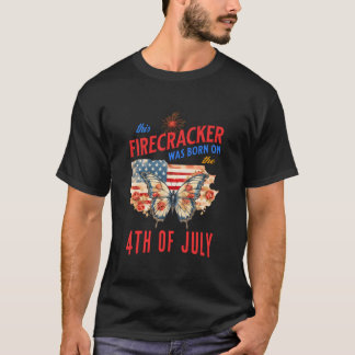 Deze vuurpijl is geboren op 4 juli t-shirt