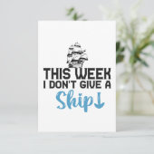 Deze week geef ik geen schimmelige cruise van het  bedankkaart (Staand voorkant)