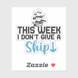 Deze week geef ik geen schimmelige cruise van het  sticker
