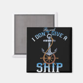 deze week geef ik geen schip magneet (Voorkant / Achterkant)