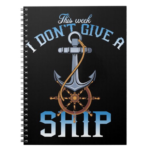 deze week geef ik geen schip notitieboek (Voorkant)