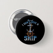 deze week geef ik geen schip ronde button 5,7 cm (Voorkant /achterkant)