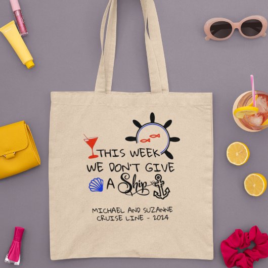 Deze week geven we geen cruise cruise door schepen tote bag