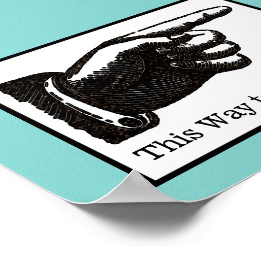 Deze weg naar de egress poster (Hoek)