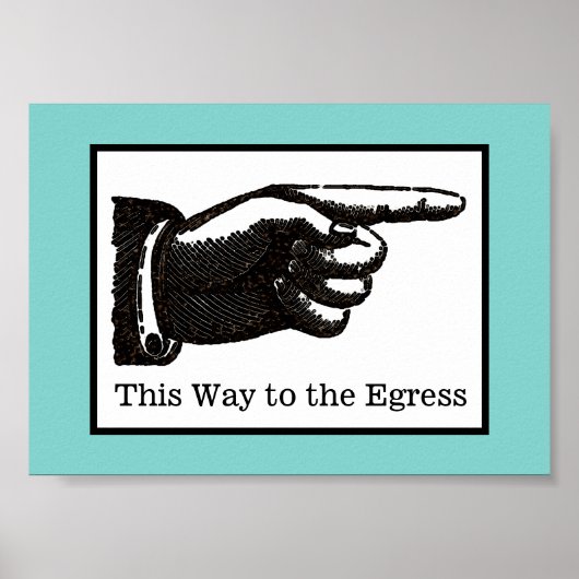 Deze weg naar de egress poster (Voorkant)