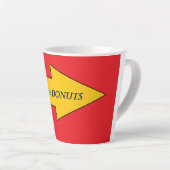 Deze Weg Naar Donuts Latte Mok (Rechterhoek)