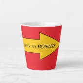 Deze Weg Naar Donuts Latte Mok (Voorkant)
