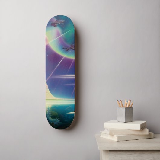 Deze wereld Abstract Persoonlijk Skateboard (Muurkunst)