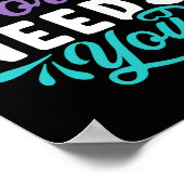 Deze Wereld Heeft Jou Nodig Premium Tri-Blend Desi Poster (Hoek)