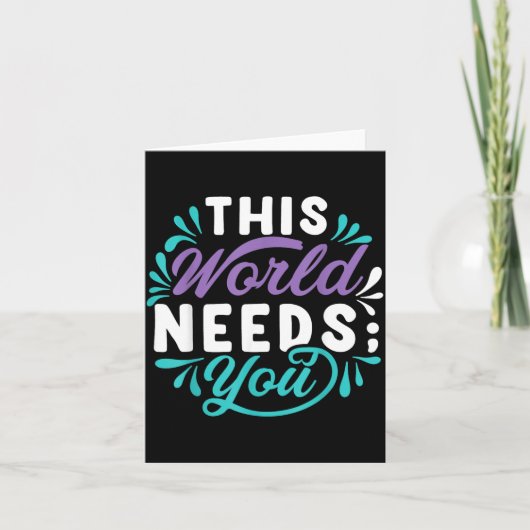 Deze Wereld Heeft Jouw Ontwerp Nodig Kaart (Voorkant)