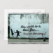 Deze wereld is een dansvloer briefkaart (Voorkant / Achterkant)
