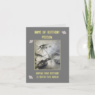 DEZE WERELDWIJDE, BIRTHDAY! NOTITIEKAARTJE