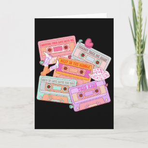 Deze Western 90s Country Music Valentijn Cowgirl Kaart