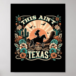 Deze Westerne Cowgirl Desert Sunset Art uit Saint Poster