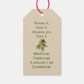 Deze wiet is voor jou. cadeaulabel (Achterkant)