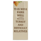 Deze wijn is goed te combineren cadeautas (Voorkant)