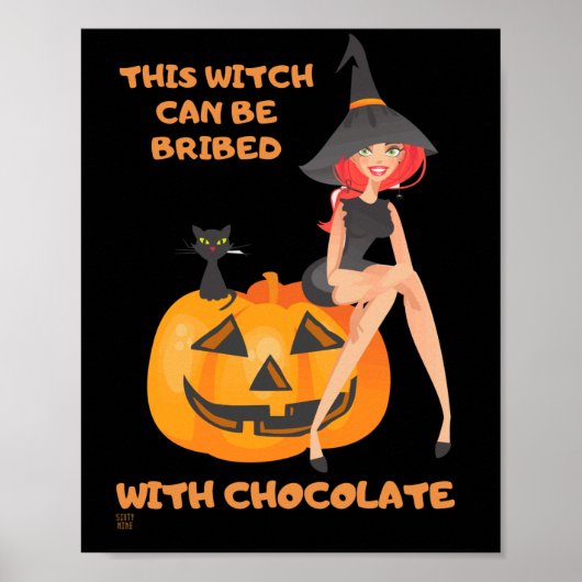 "DEZE WITCH KAN WORDEN GEBRIBEERD.." grappig Poster (Voorkant)
