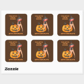 "DEZE WITCH KAN WORDEN GEBRIBEERD.." grappig Vierkante Sticker (Vel)