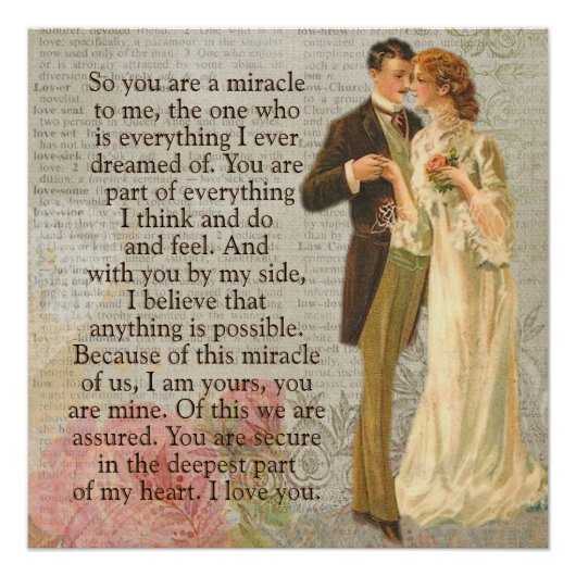 Deze wonder van ons -- kunstposter romantiek perfect poster (Voorkant)