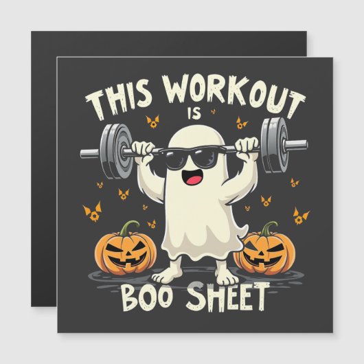 Deze Workout Is Boo Sheet Spooky Halloween Fitness (Voorkant / Achterkant)