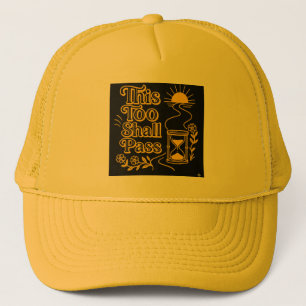 Deze Zal Ook Voorbij Inspirerend Gele Trucker Pet