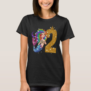 Deze zeemeermin is 2 jaar oud Leuke zeemeermin 2e  T-shirt