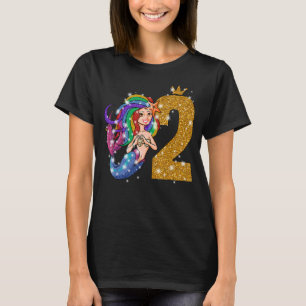 Deze zeemeermin is 2 jaar oud Leuke zeemeermin 2e T-shirt
