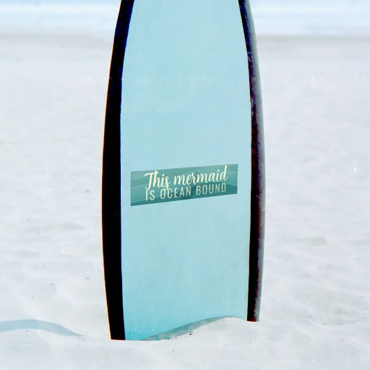 Deze Zeemeermin is Ocean Bound Custom Bumpersticke Bumpersticker