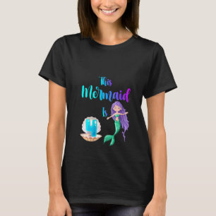 Deze zeemeermin is vier jaar oud meisje. t-shirt