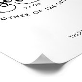 Deze zetel is gereserveerd voor - Gepersonaliseerd Poster (Hoek)