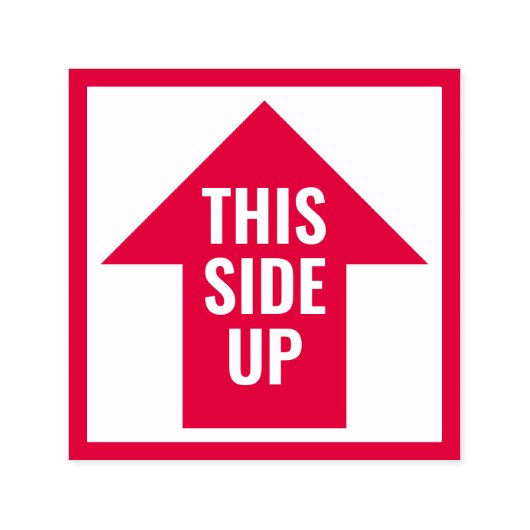 Deze zij-omhoog de verpakking van de Pijl verstrek Zelfinktende Stempel (Design)