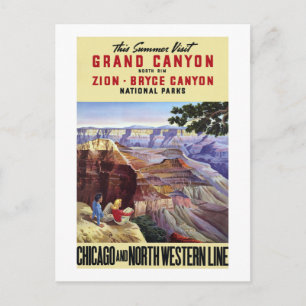 Deze zomer bezoek Grand Canyon Briefkaart