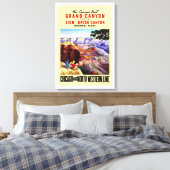 Deze zomer bezoek Grand Canyon Canvas Afdruk (Insitu (Slaapkamer))