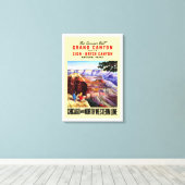 Deze zomer bezoek Grand Canyon Canvas Afdruk (Insitu (Houten vloer))