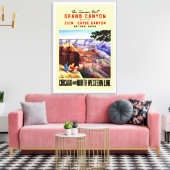 Deze zomer bezoek Grand Canyon Canvas Afdruk (Insitu (Woonkamer))