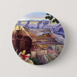 Deze zomer bezoek Grand Canyon Ronde Button 5,7 Cm