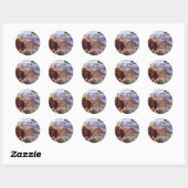 Deze zomer bezoek Grand Canyon Ronde Sticker (Vel)