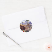 Deze zomer bezoek Grand Canyon Ronde Sticker (Envelop)