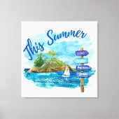 Deze zomer canvas afdruk (Voorkant)