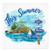 Deze zomer foto afdruk (Voorkant)