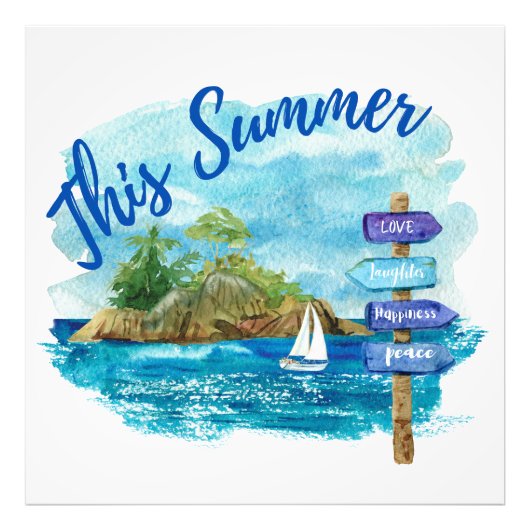 Deze zomer foto afdruk (Voorkant)