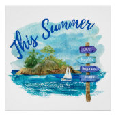 Deze zomer perfect poster (Voorkant)