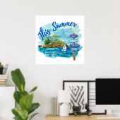 Deze zomer poster (Thuiskantoor)