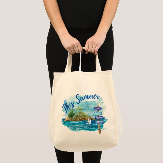 Deze zomer tote bag (Voorkant (product))