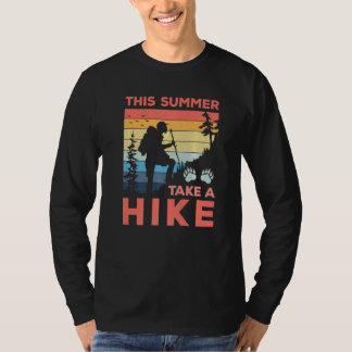 Deze zomer wandelen en plezier hebben natuur berge t-shirt