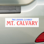 DEZE ZONDAAR KLOM, BERG CALVARIE BUMPERSTICKER (Op auto)