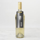 Deze zwart-wit edelman vrijgezellenfeest fles  flessenhanger (Op fles)