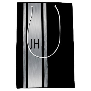 Deze zwart-wit vrijgezellenfeest voor edelman medium cadeauzakje