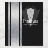 Deze zwarte en witte edelwijn wijn etiket (Enkel label)